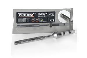 ruthex 1x adaptateur de panne à souder de la série TS100 / TS101 / PINECIL compatible avec les aides à la fusion ruthex LOE-SET-012 pour la mise en place d'inserts filetés en impression 3D
