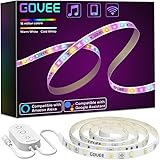 RGBWW LED Strip, Govee 2m WiFi LED Streifen mit Alexa, Warmweiß und kaltweißes Dimmbar, Wasserdicht, App für Schlafzimmer, Wohnzimmer und Küche, kompatibel mit Alexa, Google Assistant
