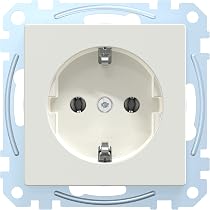 Merten M-SMART Presa Schuko Con Piastra Bianca - MEG2301-1419, Morsetti A Innesto