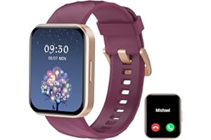 RUIMEN Smart Watch for Women Men Smart Watches with Call Function Fitness Tracker Watch with Heart Rate Monitor Pedometer Oximeter Sleep Tracker Waterproof Smartwatch Answer/Make Calls