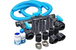 LionFlex Bypass Set Universal Deluxe | Pool Schwimmbad Wärmepumpe Poolheizung Solaranlage | Präzise Regulierung des Wasserdurchflusses | Effiziente Pool-Optimierung