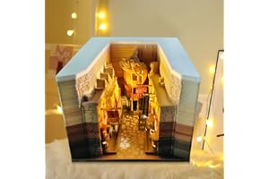 Dhqkqg 3D-kalender, 3D-anteckningsblock 2026 med glasklar visningsbox, avrivskalender skulptur, bordskalender anteckningsblock med ljus, kreativ skrivbordskalender gör-det-själv-anteckningar