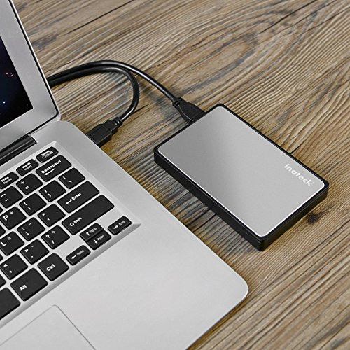 [Optimiert für SSD] Inateck USB 3.0 Externes festplatten Gehäuse für 9.5mm 7mm 2.5 zoll SATA-I, SATA-II, SATA-III, SATA SSD und HDD mit USB3.0 Kabel , keine zusätzlichen Treiber benötigt, Werkzeuglose – Silber - 7