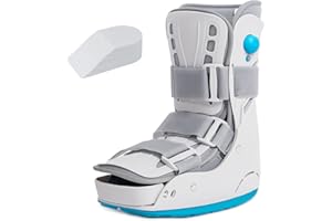 GHORTHOUD Inflatable Walker Fracture Boot Short Walker Brace Medical Air Cam Walking Boot for Sprained Ankle Recovery Stress Fracture Broken Foot Achilles Tendonitis (L)