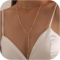 Lange Y-Kette 14K Gold - Elegante Halskette Mit Sonnenanhänger