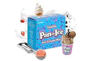 Pan-n-Ice 3L Ice Cream Mix - Refill for Use at Home with Pan-n-Ice Ice Cream Maker and Ice Cream Roll Maker - Compatible with any Ice Cream Machine - Make Delicious Icecream with Superior Creamy Taste
