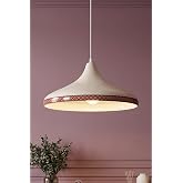 Marrien Nova Rug Metal Sarkıt Avize, Bohem Tavan Lambası ve Salon Oturma Odası Aydınlatması - Krem - 35 cm &ndash; Modern Dekoratif