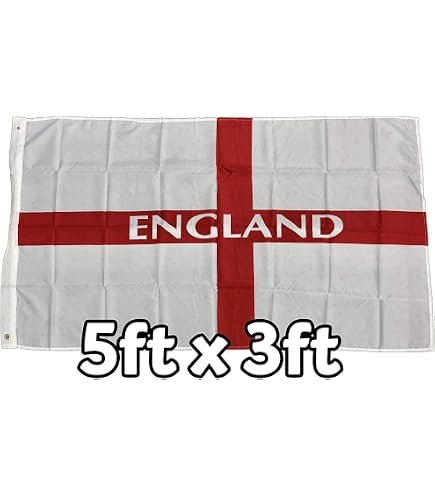 England Flagge – St. George‘s Kreuz, 152 X 91 Cm (5 X 3 Ft), Mit Messingösen Für Innen & Außen