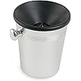 Mini/Individual Aluminium Wine Spittoon - Black Funnel