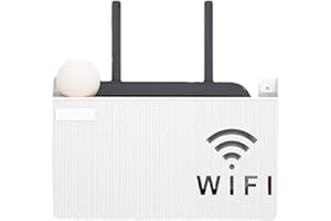 Shichangda Router Shelf | Cable Storage Box | Box Shelf | Wifi Router Storage Box | Shelf Storage Boxes | Decorative Router Hider Rack Cable Organizer Box for Living Room