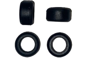 SSC TYRES SSC 4 Tyres for Slot Cars, 9mm Wide Super Grip Small Slick Tyres, Replacement Spare Tyres Accessory, Compatible for Scalextric Metro, Mini, Escort, Datsun 260z, Maestro, Old F1 Fronts
