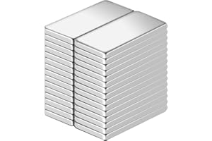 CEXOVO Samoprzylepny Magnes Neodymowy 30 sztuk Magnesy Samoprzylepne Bardzo Mocne Magnesy do użytku Domowego Prostokątnych Magnesów 20x10x2mm,do Sztuki,rRękodzieła,Modelarstwa,Majsterkowania,Biur,Kuchni