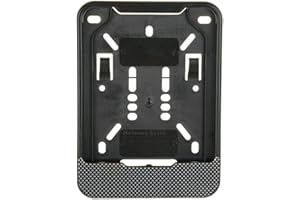 3D CARBON DESIGN 1x Kennzeichenhalter für Versicherungskennzeichen 135 x 110 mm (für Mofa - Roller - S-Pedelec - E-Bike - Moped - L-Krad - Leichkraftrad) Mit Carbon Look Leiste