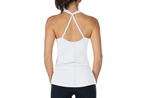 icyzone Canotta Sportiva Donna Backless Morbido e Traspirante Sportivo Top per Yoga Fitness Palestra