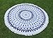 Produktbild Winthome Mandala Mikrofaser Runde und Gesäumte Strandtücher, große runde dicke Decke, rundes Badetuch, Yoga-Matte, Picknick-Matte, die Durchmesser von 60'' (color 5)