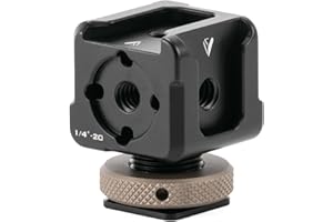 Tilta Multi-Functional Cold Shoe Mounting Bracket with Anti-slip design,Multiple Modes for Various Needs – Black TA-CMB-B