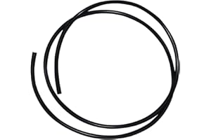LAVMHAB Silikonschlauch 5mm ID x 8mm OD 1.5 Meter Länge, Flexibler Silikon Gummi-Schläuche Wasser Luft Rohre für die Pumpe übertragen (Schwarz)