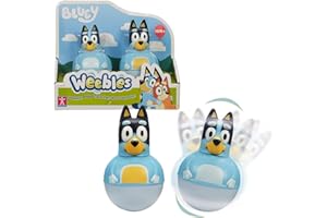 WEEBLES, 2 Bluey Characters, Culbuto, Activity Toy, Toy for Children from 1 Years, Giochi Preziosi, WEU002