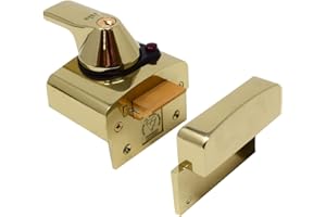 Yale P-BS1-BLX-PB-60 - BS1 British Standard Nightlatch - 60mm - Brass Finish - High Security Approved by Insurance Companies