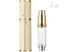 LOPHE Parfym reseflaska, 5 ml lyxig parfym atomiserare, påfyllningsbar, lysande parfym sprayflaska, lätt att fylla på parfym