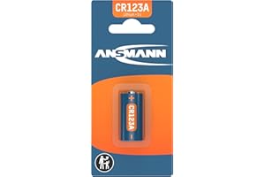 ANSMANN CR123A 3V Lithium Battery [Pack of 1] CR123A/CR123/CR17345/DL123/EL123A Ideal For Alarm Systems, Smoke Detectors, Remote Controls, Keyless Locks, Walkie Talkies and Many More, 5020012