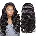 Price comparison product image Maxine 360 Lace Frontal Wig Cap With Baby Hair Body Wave Brazilian Virgin Hair 100% Unprocessed Human Hair Wigs For Black Women 180% density 14 inch