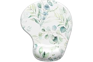 ITNRSIIET Podkładka pod mysz, ergonomiczna podkładka pod mysz z żelowym podparciem nadgarstka, podkładka pod mysz do gier z tkaniną z lycry, antypoślizgowa podstawa PU do komputera do gier, laptopa,