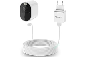 Arlo Ultra kabel do ładowania BECEMURU Quick Charge 3.0 i adapter do ładowania akumulatora z odpornym na warunki atmosferyczne kablem magnetycznym do Arlo Ultra/Ultra 2, Arlo Pro 3/Pro 4 kamery