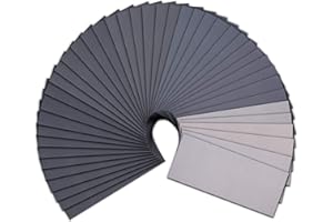 SIQUK 42 Sztuki Papier Ścierny Na Sucho i Na Mokro - Asortyment 1000 1200 1500 2000 2500 3000 5000 7000 10000 - 9 x 3,6 Cala