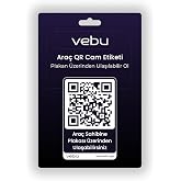 Vebu Ara&ccedil; QR Kod Cam Etiketi, Dijital Numarat&ouml;r, Plaka &Uuml;zerinden Ulaşılabilir Ol