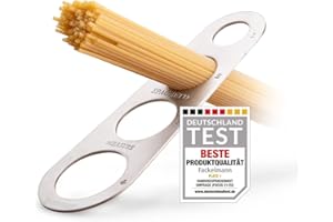 Fackelmann Cuillère à spaghetti pour pâtes (spaghetti) - Portionneuse pour jusqu'à 4 personnes - Mesure facile de la quantité de pâtes - Cuillère à spaghetti en acier inoxydable de qualité supérieure