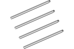LAVMHAB Tubo in acciaio inossidabile 304, diametro esterno 9 mm x diametro interno 8 mm, spessore della parete 0,5 mm, lunghezza 200 mm, tubi rotondi dritti in acciaio inossidabile (4 pezzi)