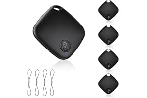 BFFWOW Air Tracker for Android 4 Pack【Google MFG Certified】, Tracker Tags Item Finder Works with Google’s Find Hub, Air Tracking Device Locator, Smart Tag for Keys, Luggage, Bag, Suitcases