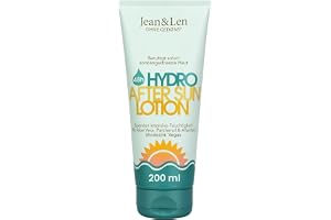 Jean & Len After Sun Lotion, vegan, 200 ml | För solstressad hud, med Aloe Vera, panthenol & allantoin, utan doft- & färgämne