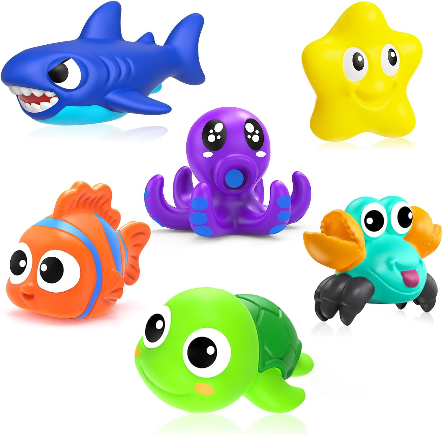 No Hole Mould Free Baby Bath Toys for Toddlers 1-3,infant Bathtub Toys for Babies 6-12-18 Months,Shower Toys Pool Toys for 1 2 3 4 Years Old Boys Girls Kids