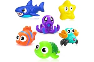 FWZXBK No Hole Mould Free Baby Bath Toys for Toddlers 1-3,infant Bathtub Toys for Babies 6-12-18 Months,Shower Toys Pool Toys for 1 2 3 4 Years Old Boys Girls Kids