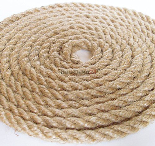 Juteseil 20mm 30m Jute Leine Tau Tauwerk Sport Deko Seil Hanfseil Hanf