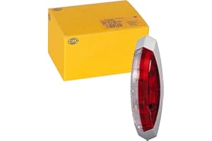 HELLA Feu d'encombrement - Halogène - 12V - Montage en saillie - ECE - Couleur du voyant: transparent/rouge - Montage en saillie latéral - 2XS 008 479-081