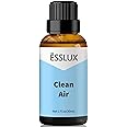 ESSLUX Clean Air Fragrance Oil - Aromatherapy Essential Scented Oils for Diffuser, Massage, Soap, Candle Making Scents, Perfume, Home Fragrance, 30 ml