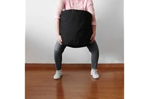 LQKYWNA Training Sandbag, Heavy Duty Weight Training Power Bag, 50-60kg / 110-130lbs Adjustable Oxford Cloth Sandbag for Fitness, Weightlifting No Sand Inside (50kg / 110lb)