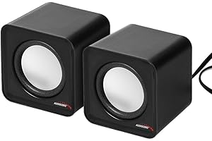Audiocore AC870 APT-X Haut-parleurs stéréo compactes 2.0 Watts PC 2x3 RMS Noir (AC870 S)