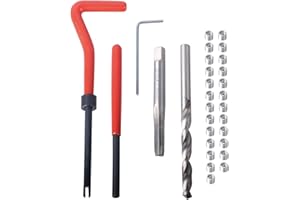 DAYUAN Thread Repair Kit M6x1.0mm Helicoil Restoring Thread Repair Tools Wire Insert Kit Compatible Hand Tool Set for Auto Repairing