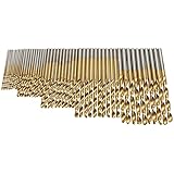 GS 50 pz Mini Twist Drill Bit Set HSS Alta Acciaio Titanio Rivestito Drill Lavorazione Del Legno Power Tool 1/1.5/2/2.5/3mm p