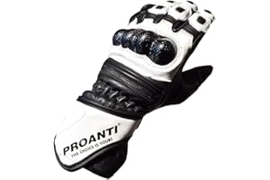 PROANTI Guantes de moto de piel para hombre y mujer