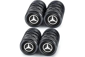ZHAGPO Tappini gomme per Mercedes Benz CESM CLK GLK GL AB GLS GLE AMG Series, tappi auto gomme, cappuccio valvola a prova di perdita, tappi valvole pneumatici auto