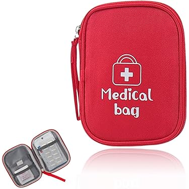 COYUN 1 stuks draagbare EHBO-set, reis-medicijntas, medicijntas, reisformaat, voor noodgevallen thuis en op kantoor, mini-tas voor eerste hulp