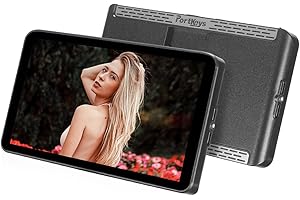 Portkeys LH7P Monitor de cámara táctil de 7 Pulgadas 1000 Nit, Control inalámbrico Control de Pantalla táctil de cámara, LUT 3D Forma de Onda, Color Falso para FX3/A74, BMPCC 6K Pro (Negro)