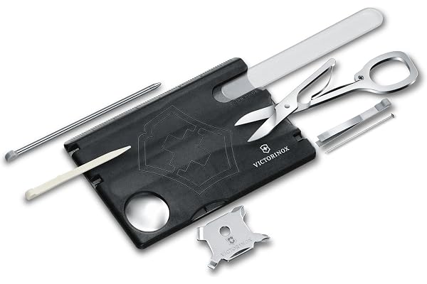 Victorinox, Multitool Karte, Swiss Card Nailcare, Taschenmesser, in Kreditkartenformat, 13 Funktionen, Schraubendreher 3 mm