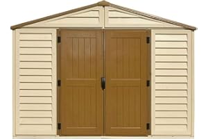 Duramax WoodBridge Plus 10.5' x 10.5' Schuppen – Beige/Braun, 320.8x318.7x222.0 cm