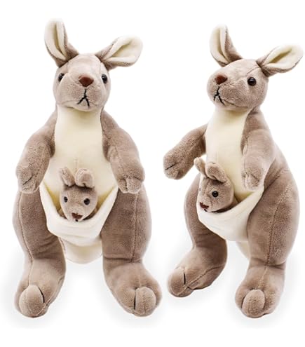 Wild Republic Ecokins Mini Känguru – Plüschtier 20 Cm, Aus Recycelten PET-Flaschen, Umweltfreundliches Geschenk